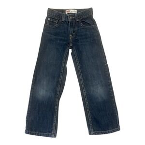 Levi's 549 Relaxed Straight Jeans Dark Wash Denim Boys Size 6 Slim